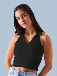 Leotude Applique Crop Top