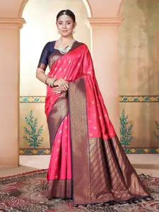 Anouk Ethnic Motifs Woven Design Kanjeevaram Saree