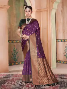 Anouk Ethnic Motif Zari Woven Kanjeevaram Saree