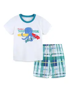 StyleCast Boys Printed Pure Cotton T-shirt With Shorts