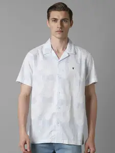 Louis Philippe Jeans Men Slim Fit Geometric Printed Pure Cotton Casual Shirt