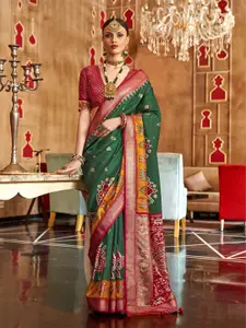 elora Ethnic Motif Zari Woven Patola Saree