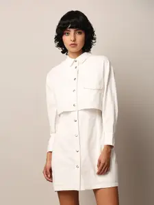 ONLY Flared Sleeve Layered A-Line Dress