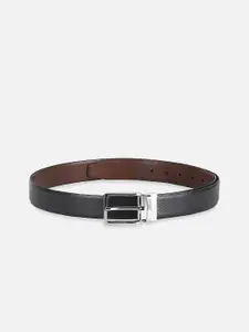 Peter England Men Textured Tang Closure Formal Belt