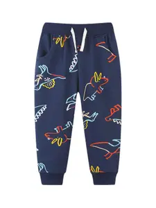 StyleCast Boys Printed Mid-Rise Joggers