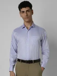 Van Heusen Men Spread Collar Micro Ditsy Printed Cotton Formal Shirt