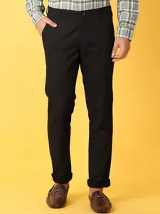 V-Mart Men Classic Slim Fit Mid-Rise Easy Wash Trousers