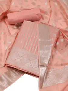 Meena Bazaar Art Silk Unstitched Dress Material