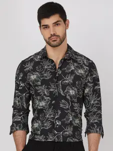 Mufti Men Spread Collar Slim Fit Casual Shirt