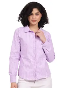 NKSA FASHION Women Comfort Striped Casual Shirt