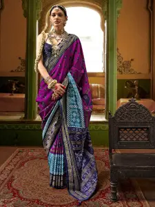 elora Ethnic Motif Zari Woven Patola Saree