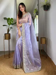 Anouk Beads and Stones Tissue Saree