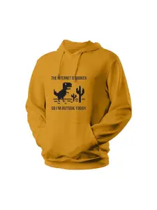 BAESD Men Printed Hooded Sweatshirt