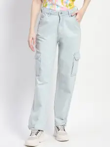 Madame Women Mid-Rise Heavy Fade Regular Fit Jeans