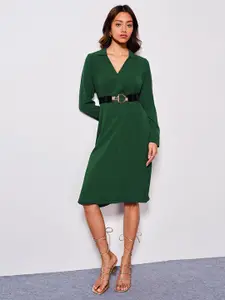 AND Shirt Collar Fit & Flare Dress