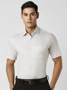 Van Heusen Men Spread Collared Ethnic Motifs Printed Cotton Party Shirt