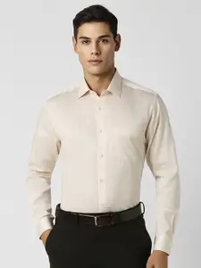 Van Heusen Men Spread Collar Micro Ditsy Printed Cotton Party Shirt