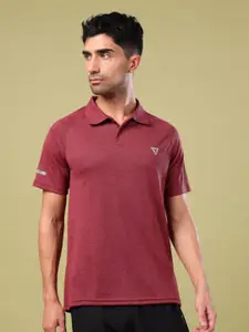 Technosport Polo Collar Raglan Sleeves UPF50 Technology Slim Fit Sports T-shirt