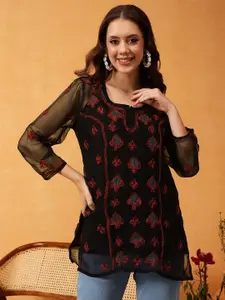 ADA Ethnic Motifs Embroidered Kurti