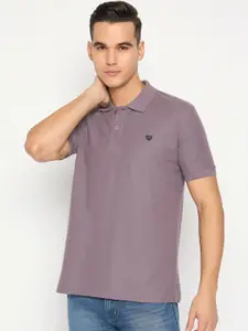 Duke Men Solid Polo Collar Cotton Slim Fit T-shirt