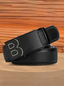 WINSOME DEAL Men Solid Slider Buckle Closure Belt