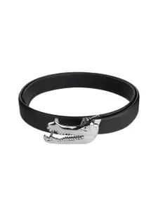 WINSOME DEAL Men Textured Slider Buckle Closure Belt