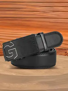 WINSOME DEAL Men Solid Slider Buckle Closure Belt
