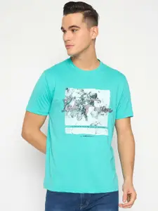 Duke Men Graphic Printed Round Neck Cotton Slim Fit T-shirt