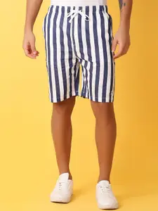 V-Mart Men Regular Fit Striped Shorts