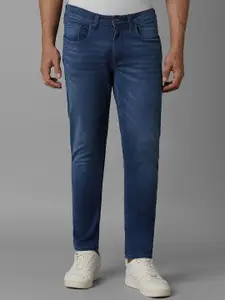 Louis Philippe Jeans Men Mid-Rise Flat-Front Slim Fit Light Fade Jeans