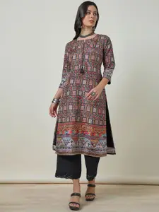 Soch Ethnic Motifs Printed Straight Kurta