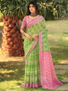 Saree mall Ethnic Motifs Ikat Sarees