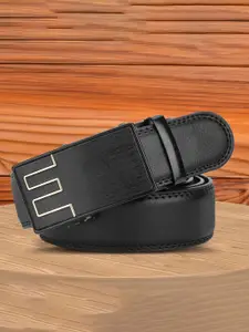 WINSOME DEAL Men Solid Slider Buckle Closure Belt