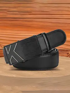 WINSOME DEAL Men Solid Slider Buckle Closure Belt