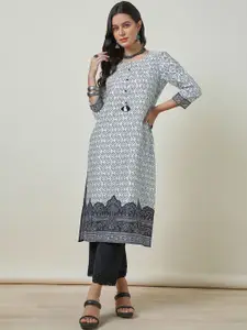 Soch Bandhani Printed Straight Kurta