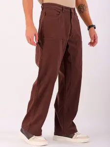 The Indian Garage Co Men Loose Fit Cargo Trousers