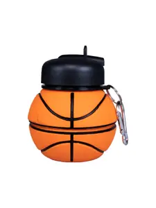 Smily Kiddos Orange & Black Brand Logo Printed Expandable Sipper Water Bottle 550 ml