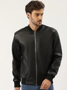 Leather Retail Men Lightweight Bomber Jacket