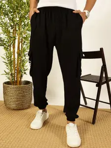 Thomas Scott Men Printed Relaxed Fit Mid Rise Cargo Joggers