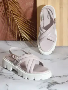 OPHELIA Women Open Toe Flats