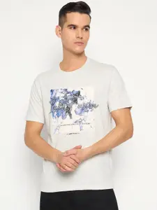 Duke Men Graphic Printed Round Neck Cotton Slim Fit T-shirt