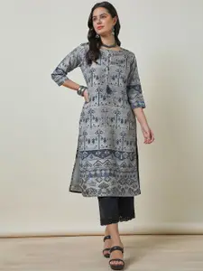 Soch Ethnic Motifs Printed Straight Kurta