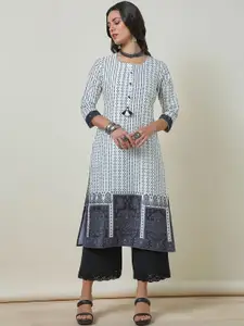 Soch Bandhani Printed Straight Kurta