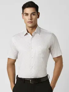 Van Heusen Men Spread Collared Ethnic Motifs Printed Cotton Party Shirt