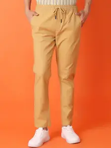 V-Mart Men Solid Mid-Rise Track Pants