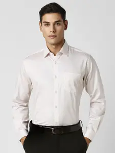 Van Heusen Men Spread Collar Micro Ditsy Printed Cotton Party Shirt