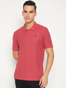 Duke Men Solid Polo Collar Cotton Slim Fit T-shirt