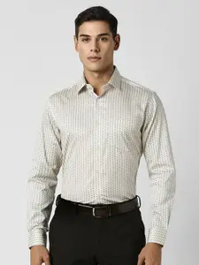 Van Heusen Men Spread Collar Floral Printed Cotton Party Shirt