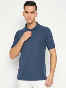 Duke Men Solid Polo Collar Cotton Slim Fit T-shirt