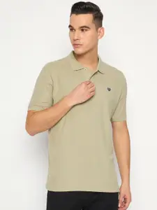 Duke Men Solid Polo Collar Cotton Slim Fit T-shirt